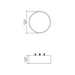 Accord 529LED Cylindrical 1-lt 16" LED Flush Mount
