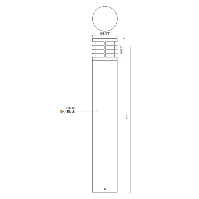 Kuzco EB47837 Blaine 1-lt 37" Tall LED Bollard