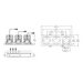 Eurofase TGO3T Tango 3 Light 45W Square LED Fixed Downlight with Trim, Linear Spread Lens