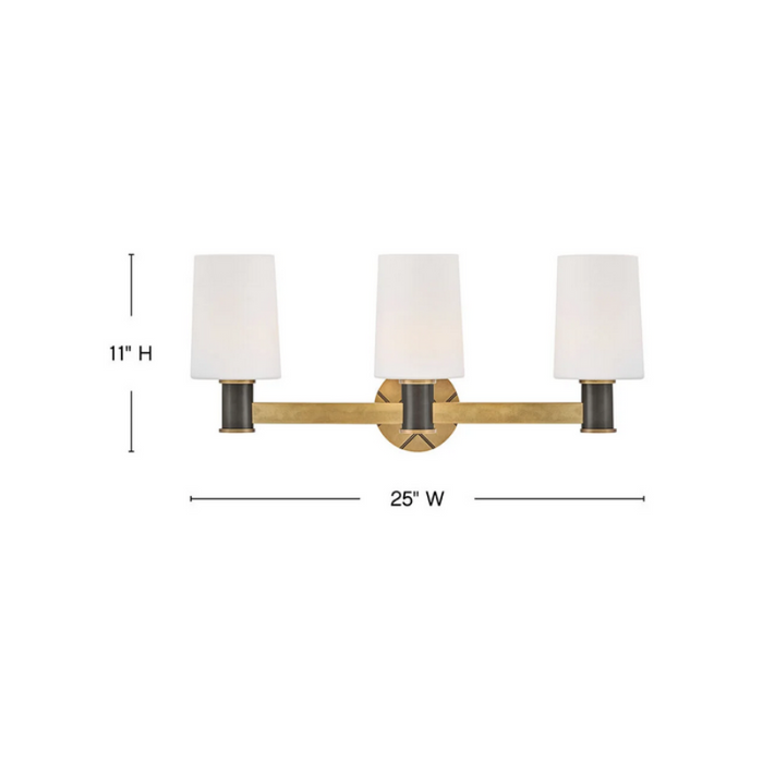 Hinkley 51373 Declan 3-lt 25" LED Vanity