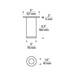 Element EC3R 3" 24W Wall Wash LED Cylinder, Warm Dim, Surface Mount