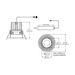 Eurofase TGO1RTL Tango 1 Light 10W Round LED Trimless Fixed Downlight, Clear Lens