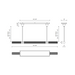 Alora LP348148-UNV Edwin 3-lt 48" LED Linear Pendant