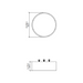 Accord 504LED Cylindrical 1-lt 14" LED Flush Mount