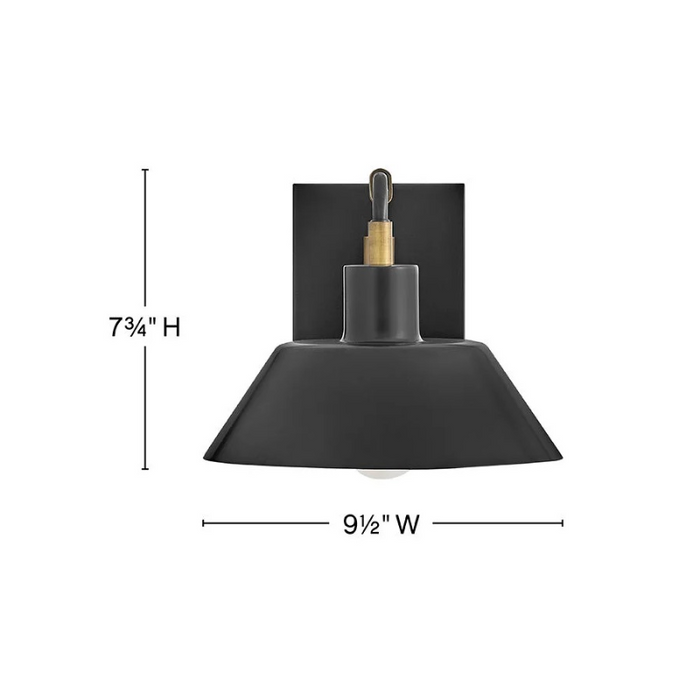 Hinkley 28820 Brewster 1-lt 10" LED Outdoor Wall Mount Barn Light