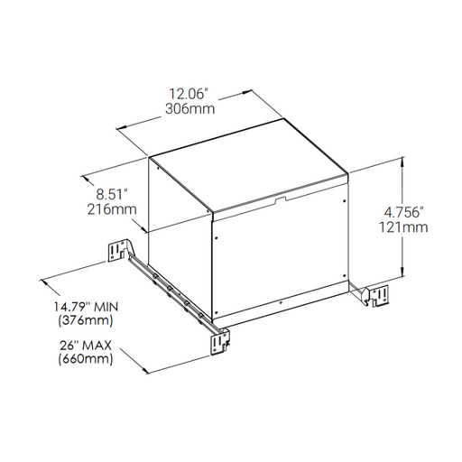 Eurofase 47154 AT/IC Box for Baby Tango BTGO-1R-T Round Flat Gimbal Trim