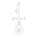 Alora Mood PD475120 Tetsu 1-lt 20" Pendant