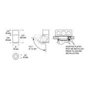 Element EC3R 3" 19W Adjustable LED Cylinder, Flush Mount