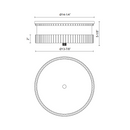 Alora Mood FM416114 Rue 3-lt 14" Flush Mount