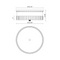 Alora Mood FM416114 Rue 3-lt 14" Flush Mount