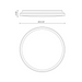 Kuzco FM43315-5CCT Brook 1-lt 15" LED Flush Mount, 5CCT Selectable