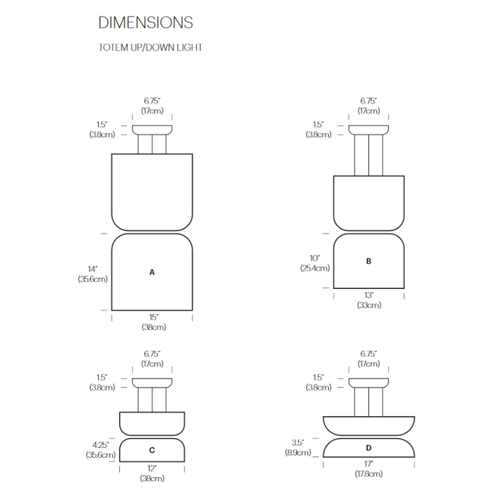 Pablo Designs Totem Up / Down LED Pendant