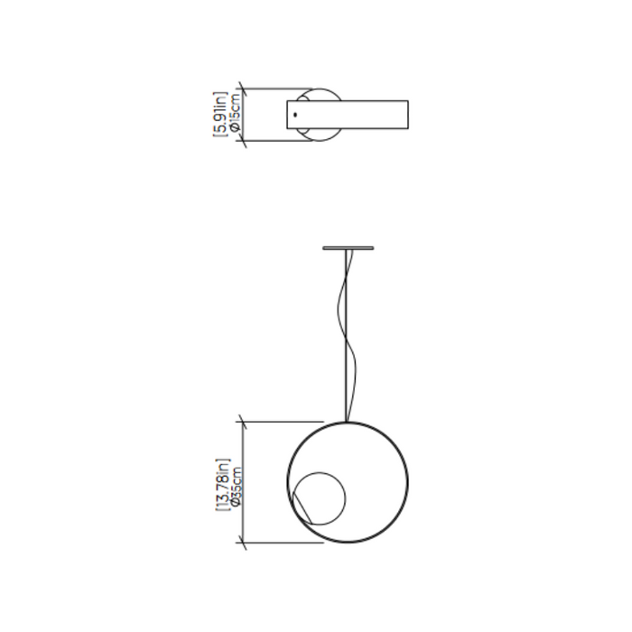 Accord 620 Sfera 1-lt 14" LED Pendant