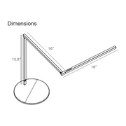 Koncept ZBD3000 Z-Bar Gen 4 LED Desk Lamp, Power Base