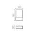 Accord 444 Clean 1-lt 12" Tall LED Wall Light, E26 Base