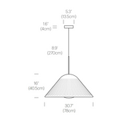 Pablo Designs Bola Bell 30 LED Pendant