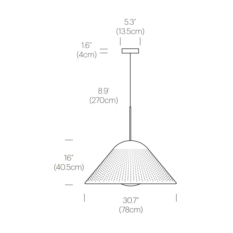 Pablo Designs Bola Bell 30 LED Pendant