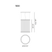 Vibia 1830 Array 1-lt 34" LED Pendant