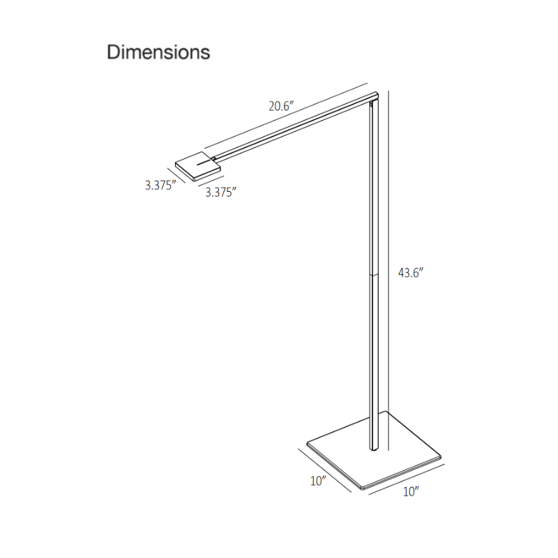 Koncept FCF Focaccia LED Floor Lamp