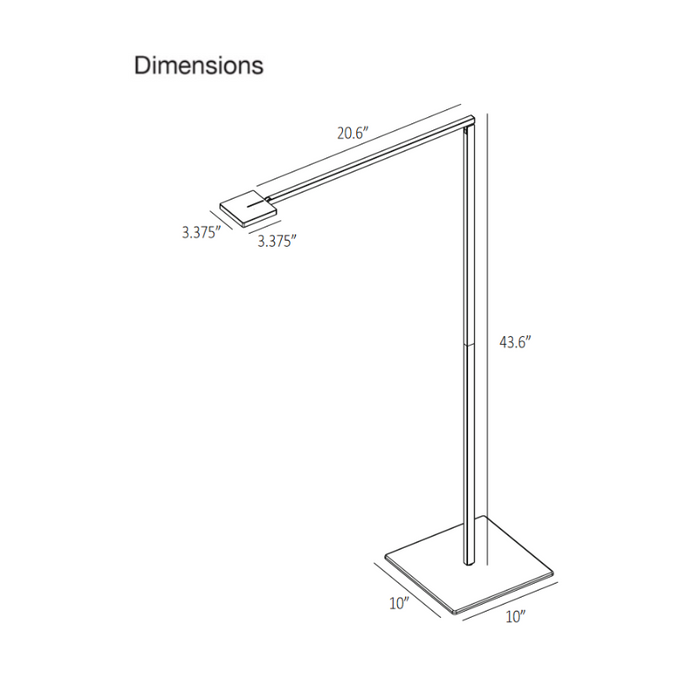 Koncept FCF Focaccia LED Floor Lamp