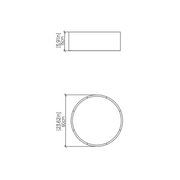 Accord 5012LED Cylindrical 1-lt 24" LED Flush Mount