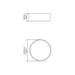 Accord 5012LED Cylindrical 1-lt 24" LED Flush Mount