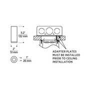 Element EC2R 2" 12W Fixed LED Cylinder, Flush Mount