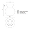 Kuzco SF59706 Arcadia 1-lt 6" Semi Flush