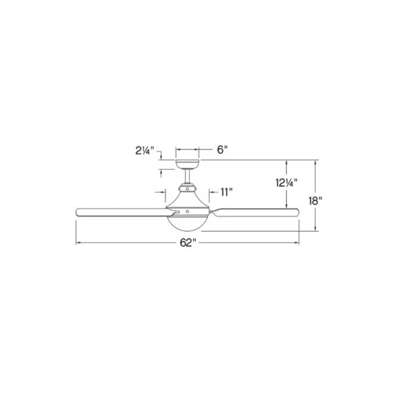 Hinkley 905962F Oliver 62" Ootdoor Ceiling Fan with LED Light Kit