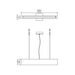 Accord 1313 Clean 1-lt 50" LED Pendant