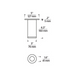 Element EC3R 3" 15W Fixed LED Cylinder, Warm Dim, Surface Mount