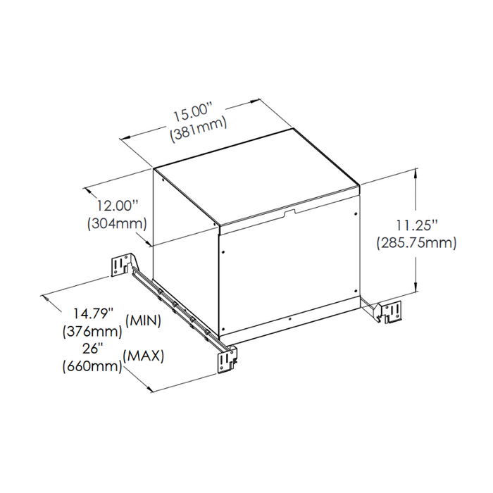 Eurofase 30530 AT/IC Box for Tango TGO1R Round Trim/Trimless Series