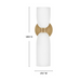 Hinkley 52960 Tallulah 2-lt 15" Tall LED Wall Sconce - Lacquered Brass