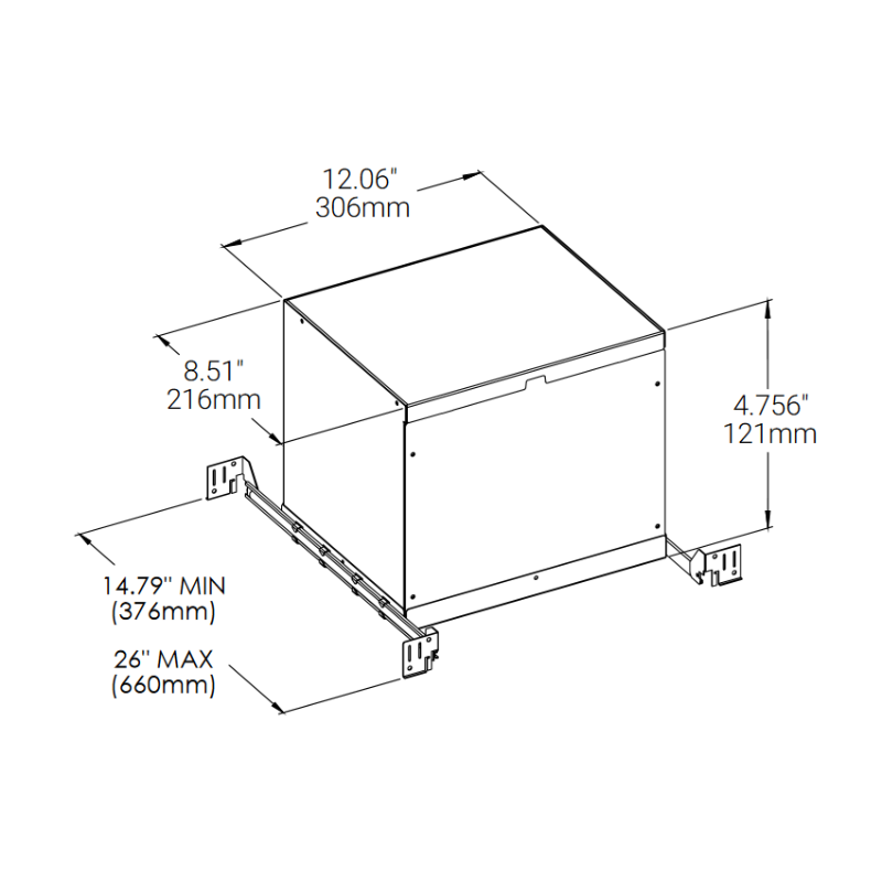 Eurofase 47157 AT/IC Box for Baby Tango BTGO-1R-TL Round Flat Gimbal Trimless