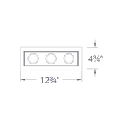WAC MT-3LD311NA Mini LED Multiple Spots 3 Light New Construction Housing with Light Engine and Trim