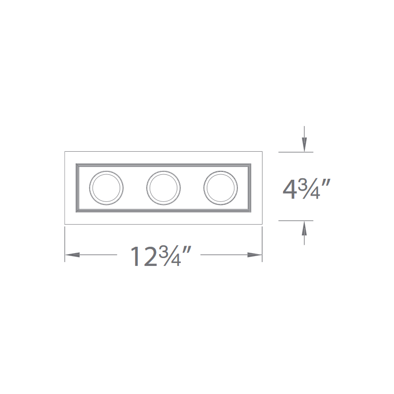 WAC MT-3LD311NA Mini LED Multiple Spots 3 Light New Construction Housing with Light Engine and Trim