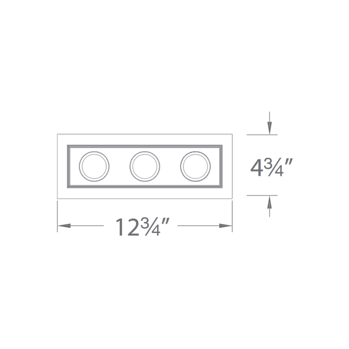 WAC MT-3LD311NA Mini LED Multiple Spots 3 Light New Construction Housing with Light Engine and Trim