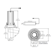 Eurofase TGO1RTL Tango 1 Light 15W Round LED Trimless Pulldown