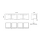 Kuzco VL31224 Cubix 4-lt 25" LED Vanity