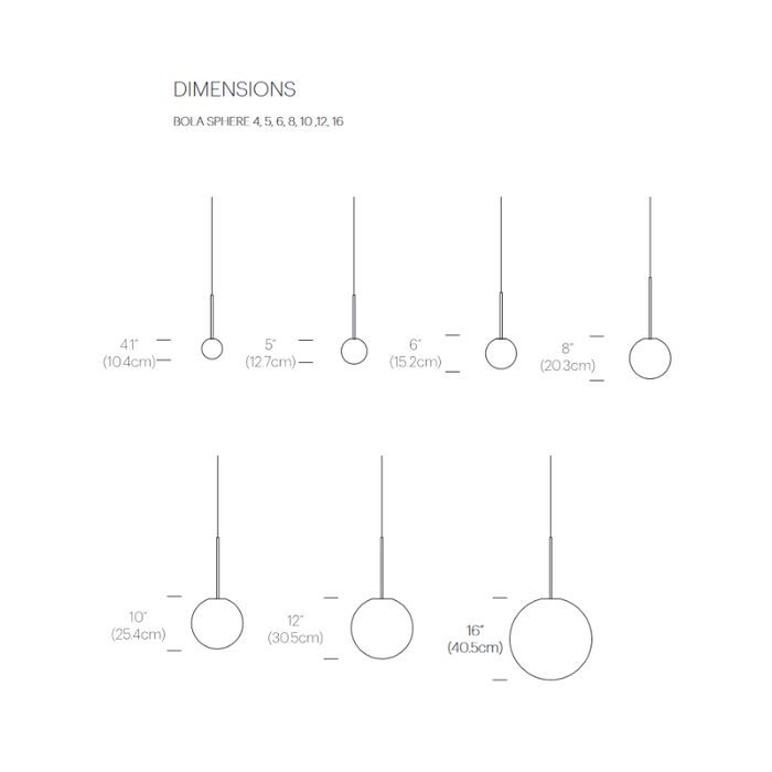 Pablo Designs Bola Sphere LED Chandelier