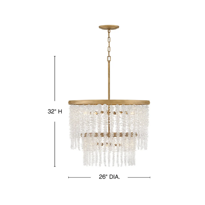 Fredrick Ramond FR41495 Rubina 10-lt 26" LED Chandelier