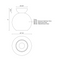 Kuzco SF59708 Arcadia 1-lt 8" Semi Flush