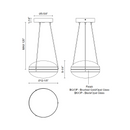 Kuzco PD76312 Virgo 1-lt 12" LED Pendant