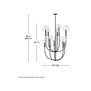 Hinkley 30527 Alchemy 10-lt 30" LED Chandelier