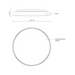 Kuzco FM43518-5CCT Brunswick 1-lt 17" LED Flush Mount, 5CCT Selectable