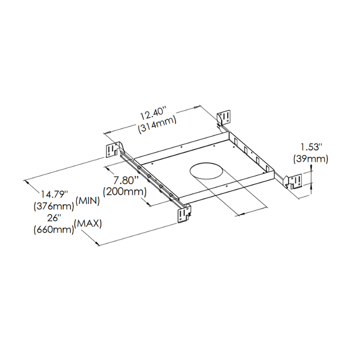 Eurofase 47151 New Construction Plate for Baby Tango BTGO-1R-TL Round Flat Gimbal Trimless