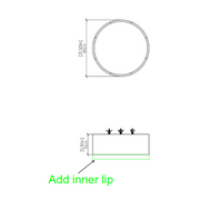 Accord 546LED Cylindrical 1-lt 32" LED Flush Mount