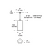 Element EC3R 3" 12W Fixed LED Cylinder, Warm Dim, Cord Mount