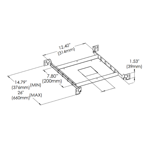 Eurofase 47134 New Construction Plate for Baby Tango BTGO-1S Square Flat Gimbal Trim/Trimless