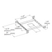 Eurofase 47134 New Construction Plate for Baby Tango BTGO-1S Square Flat Gimbal Trim/Trimless